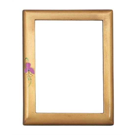 Picture of Decorated rectangular photo frame - Idria Iris line - Bronze