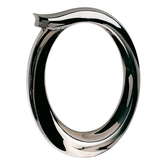 Immagine di Cornice porta-foto ovale in bronzo - Finitura mercurio