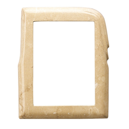Immagine di Cornice porta-foto rettangolare - Finitura marmo Botticino - Linea Olla - Bronzo