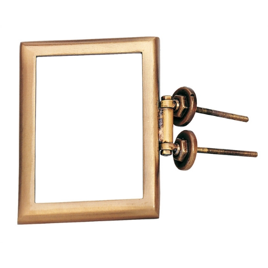 Picture of Adjustable rectangular photo frame in bronze (with hinge)