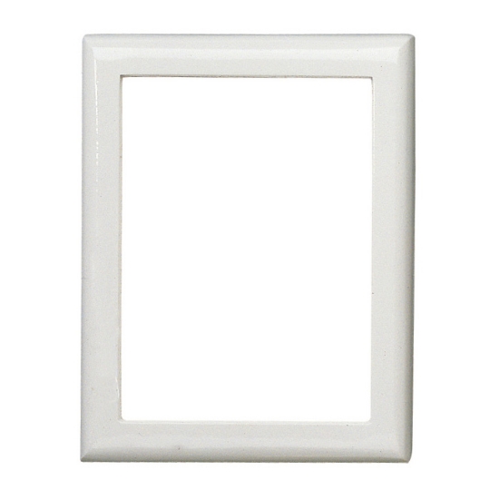 Imagen de Marco de fotos rectangular - Acabado blanco - Olpe White Línea - Bronce