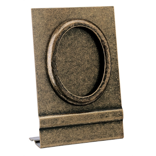 Picture of Oval photo frame - Glitter finish - Floor mounting - Pelike line - Bronze