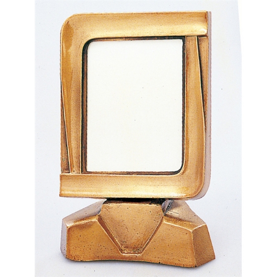 Picture of Rectangular bronze photo frame - Ground mounting with base