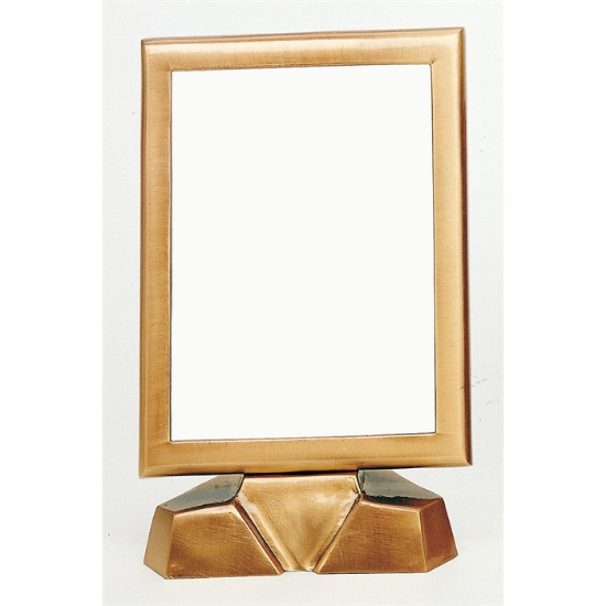 Picture of Rectangular bronze photo frame thin edge - Ground mounting with base