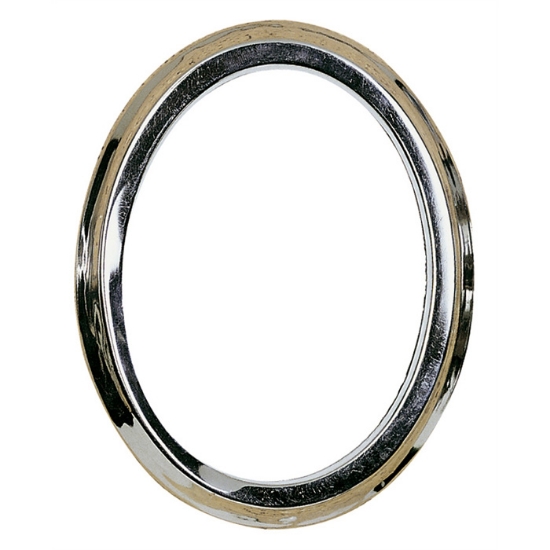 Immagine di Cornice portafoto ovale in acciaio semplice