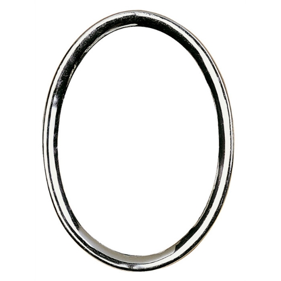 Imagen de Marco de fotos ovalado de acero con borde delgado (cm 9x12)