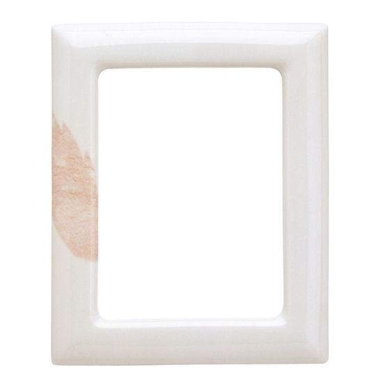 Picture of Rectangular photo frame decorated with leaves - Giara Line - Porcelain