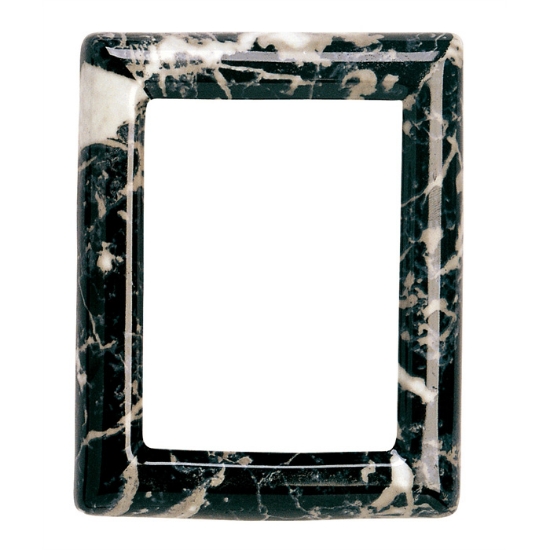 Imagen de Marco de fotos rectangular - Acabado mármol negro - Porcelana