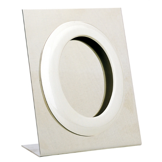 Picture of White oval photo frame - Ground mounting - Porcelain