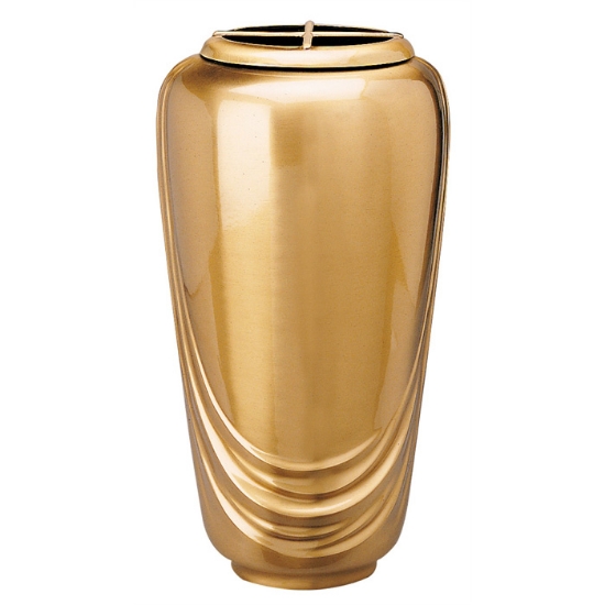 Picture of Large flower vase for tombstone or cemetery monument - Pelike line - Bronze
