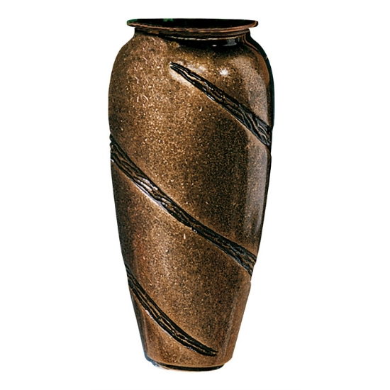 Immagine di Vaso portafiori per lapide - Linea Anfora - Bronzo glitter