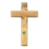 Immagine di Croce in bronzo per lapidi decorata - Linea Olpe Edera