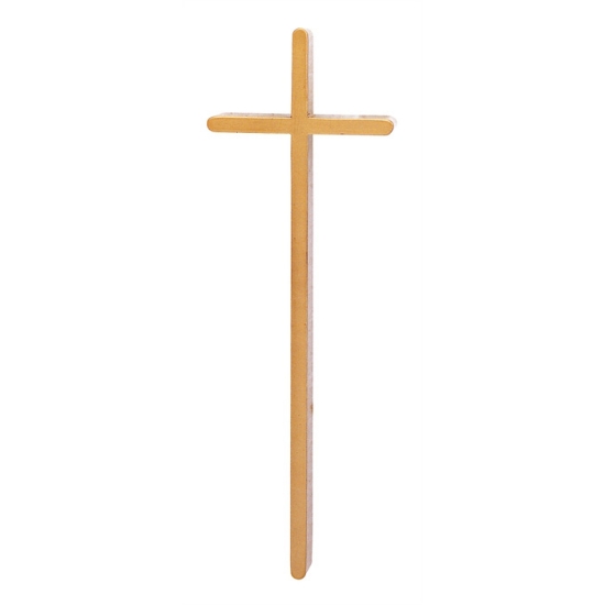 Image sur Croix simple en bronze poli