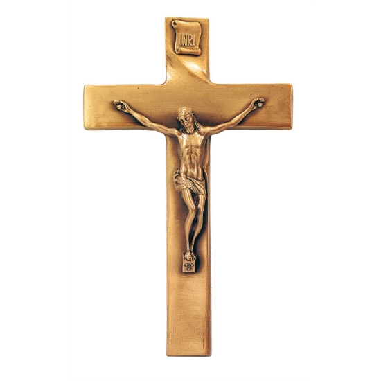 Picture of Simple bronze cross with crucifix