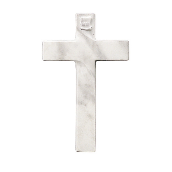 Picture of Bronze cross - Carrara marble finish