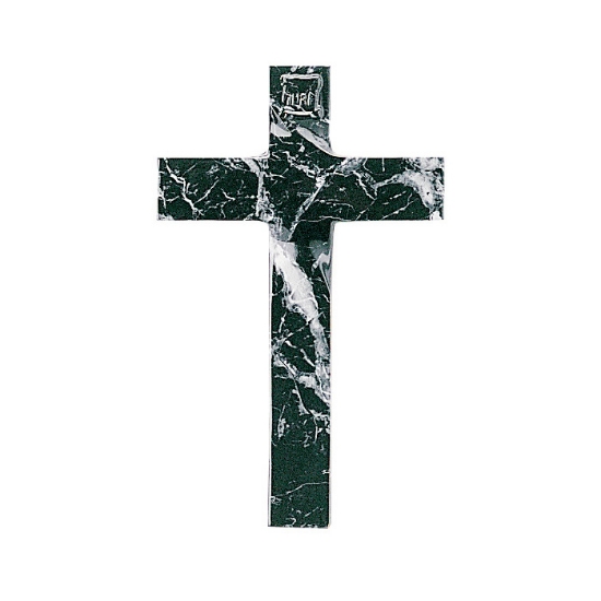Immagine di Croce in bronzo - Finitura marmo Nero Marquinia