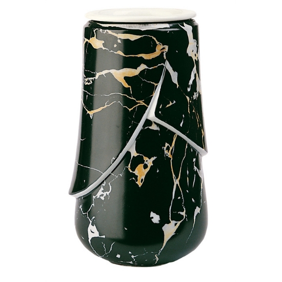 Image sur Vase à fleurs pour niches cinéraires et ossuaires - Ligne Victoria Portoro - Porcelaine