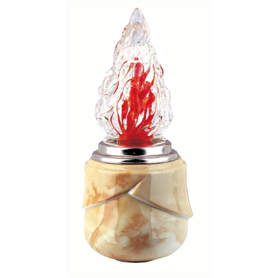 Picture of Votive lamp for cinerary and ossuary niches - Victoria Onyx Line - Porcelain