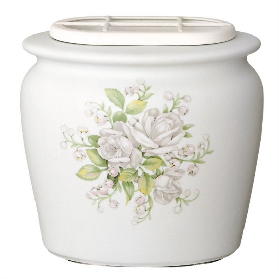 Picture of Flower tray for tombstone - Venere Venere line - Porcelain