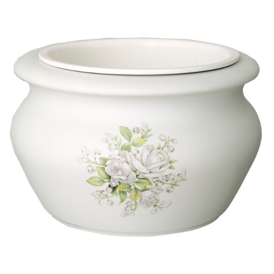 Picture of Flowerpot for tombstones and cemetery monuments - Venere Line - Porcelain