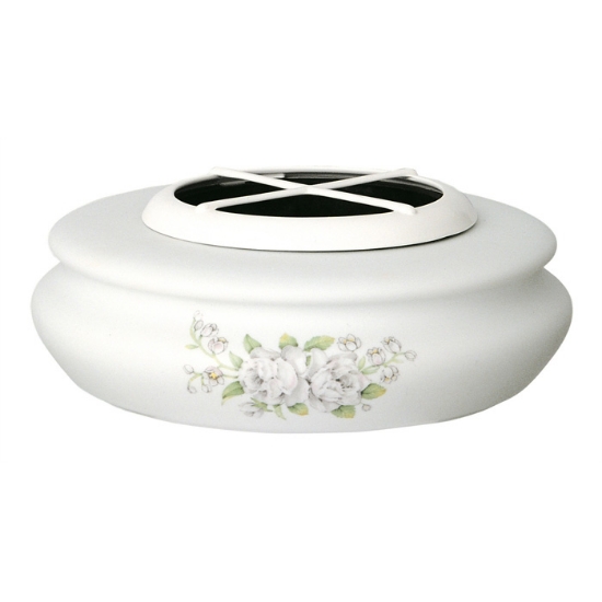 Image sur Vase à fleurs à encastrer pour tombes au sol ou étagères - Ligne Venere Venere - Porcelaine