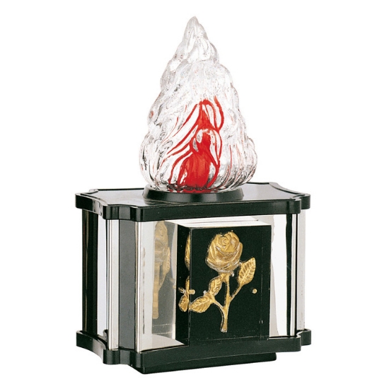Image sur Lampe votive pour pierres tombales - Ligne Corinthian Piety - Acier