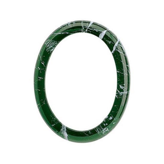 Picture of Oval bronze photo frame - Guatemala Green marble finish