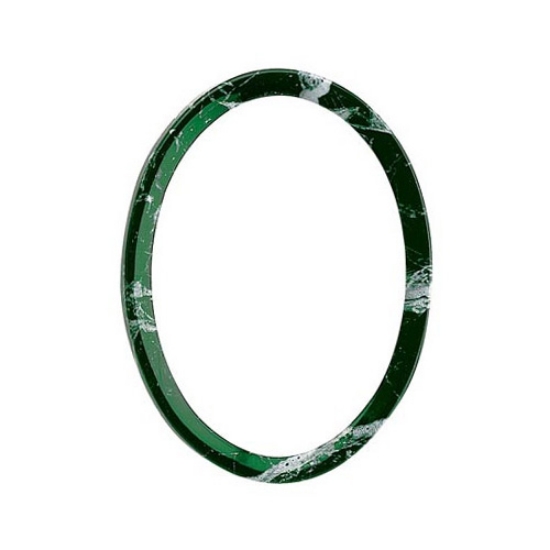 Picture of Oval bronze photo frame - Guatemala Green marble finish - Thin border
