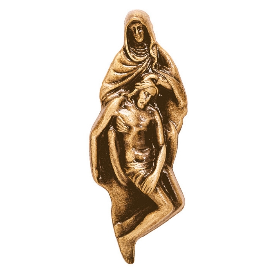 Immagine di Targa con bassorilievo in bronzo per lapide - Statua della Pietà