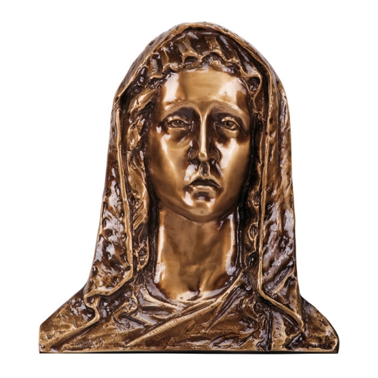 Imagen de Placa con bajorrelieve en bronce para capilla del cementerio - Virgen María (Relieve)