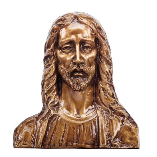 Imagen de Placa con bajorrelieve en bronce para capilla del cementerio - Jesucristo