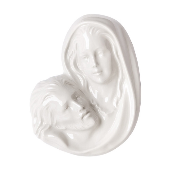 Imagen de Placa con bajorrelieve de porcelana para lápida - Piedad del Vaticano