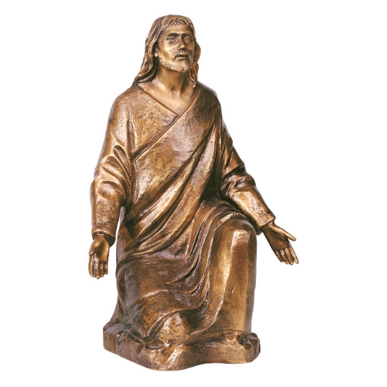 Immagine di Statua in bronzo - Cristo in ginocchio