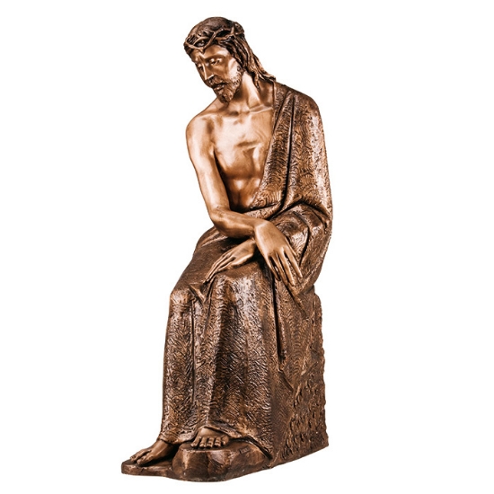 Imagen de Estatua de bronce - Cristo con corona de espinas