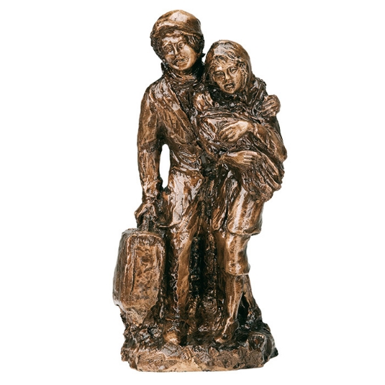 Imagen de Estatua de bronce - Familia de emigrantes