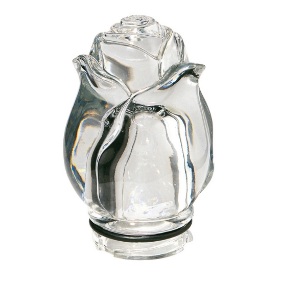 Picture of Rosebud crystal for a tombstone votive lamp