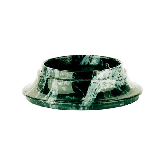 Imagen de Base de bronce para lámparas votivas con llama de vidrio - Acabado mármol Verde Guatemala