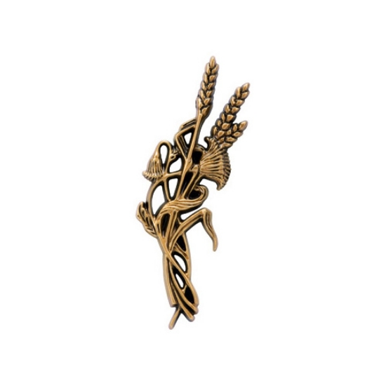 Picture of Small decorative bouquet with wheat ears - Polished bronze
