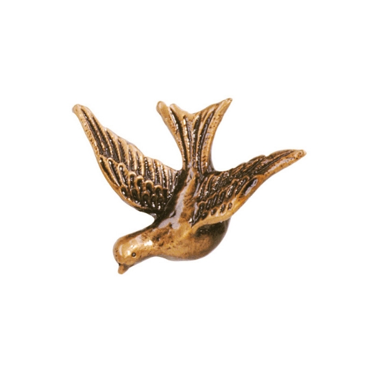 Immagine di Decorazione in bronzo rappresentante una colomba