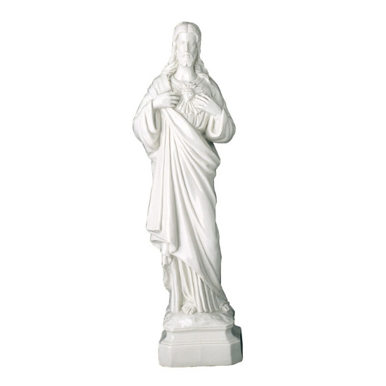 Immagine di Statua in porcellana - Sacro Cuore