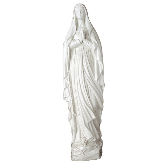 Image sur Statue en porcelaine - Vierge de Lourdes