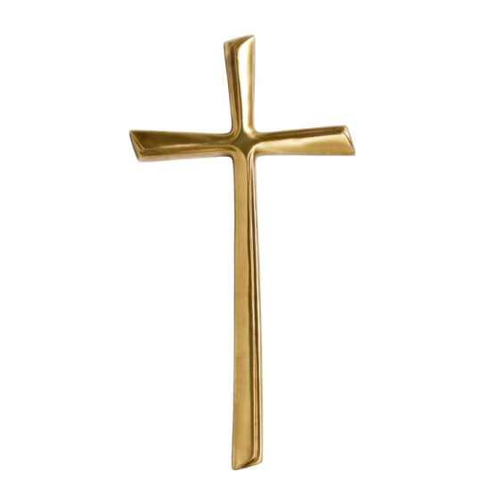 Image sur Croix stylisée en bronze poli