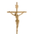 Immagine di Crocifisso in bronzo su croce sottile stile classico