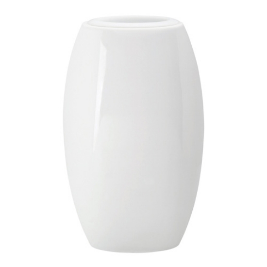 Immagine di Vaso portafiori per lapide - Linea Easy - Finitura bianco - Porcellana