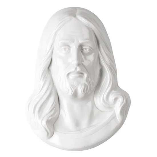 Picture of Plaque with bas-relief in porcelain for tombstone - Jesus