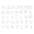 Picture of Bronze letters and numbers for gravestones - Italian model - White Ceramismalt finish