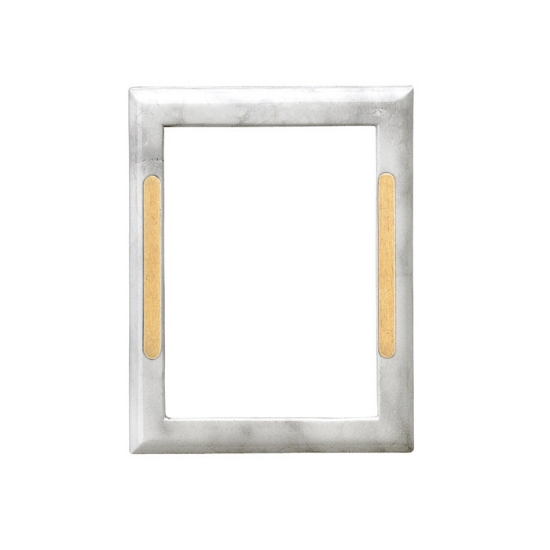 Picture of Rectangular photo frame - Carrara marble finish with bronze decoration - Cotile line - Bronze