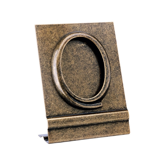 Picture of Oval photo frame - Glitter finish - Floor mounting - Idria line - Bronze