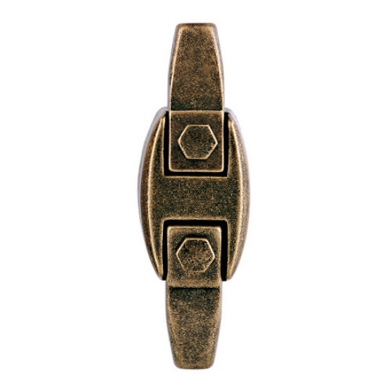 Immagine di Staffa compatta in bronzo per sostegno lapide - Finitura glitter (8x16)