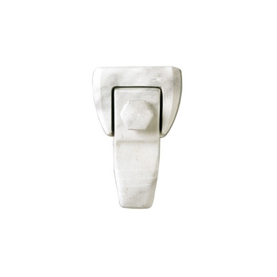 Immagine di Staffa compatta in bronzo per sostegno lapide - Finitura marmo Carrara (4,5x8)